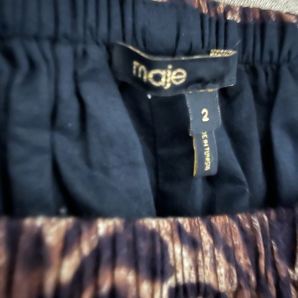 Maje animal print mini skirt - French size 2 - Picture 3 of 3